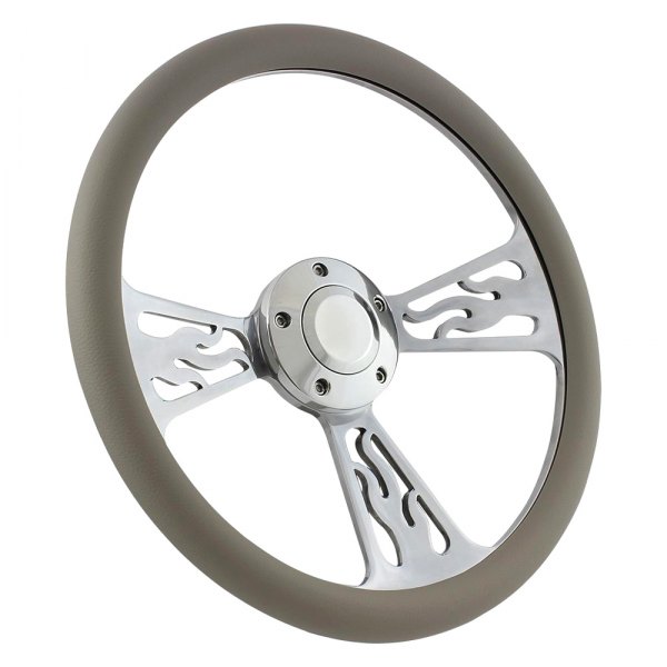 Forever Sharp® - Flame Steering Wheel with Half Wrap