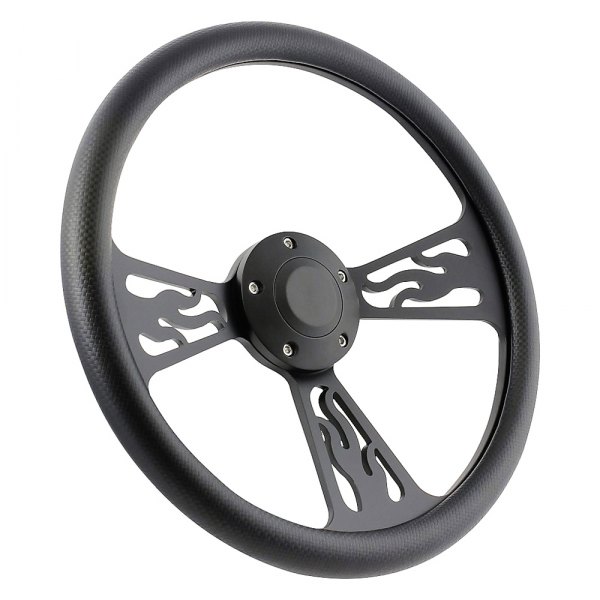 Forever Sharp® - Flame Steering Wheel with Half Wrap