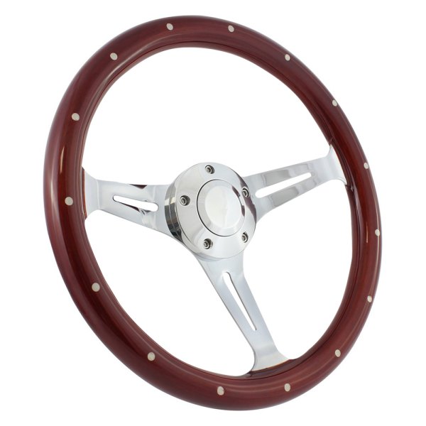 Forever Sharp® - Empire Steering Wheel with Billet Horn Button and Aluminum Rivets