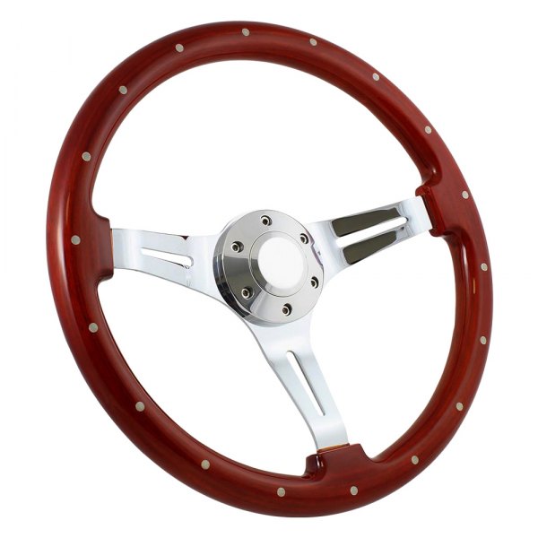 Forever Sharp® - Classic Steering Wheel with Billet Horn Button and Rivets