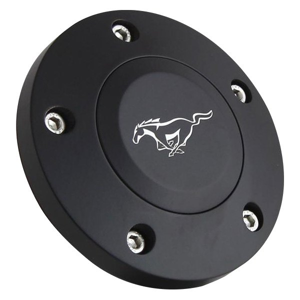 Forever Sharp® - 5 Hole Billet Horn Button with Mustang Logo