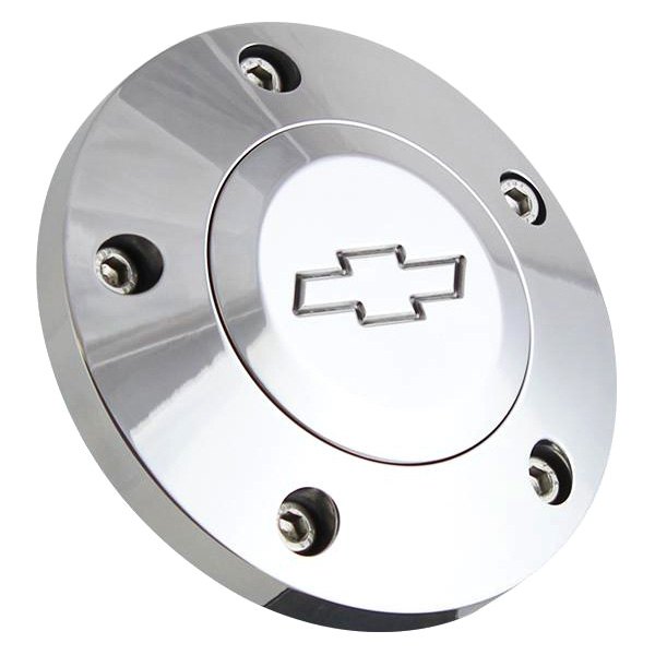Forever Sharp® - 5 Hole Billet Horn Button with Chevy Logo