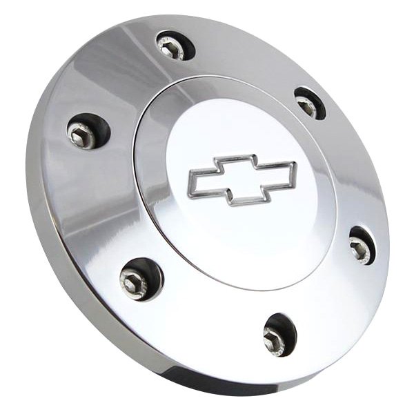 Forever Sharp® - 6 Hole Billet Horn Button with Chevy Logo