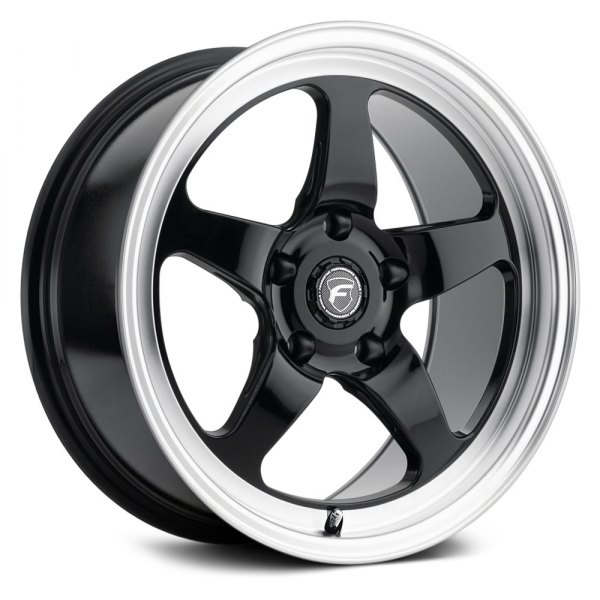 FORGESTAR® - D5 DRAG Gloss Black with Machined Lip