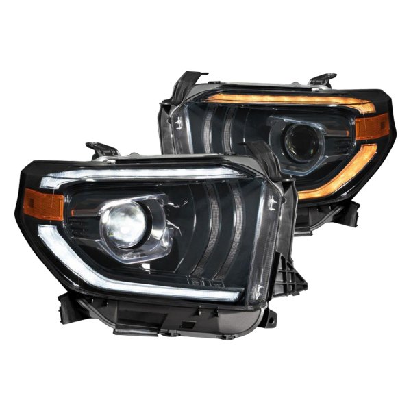 Form Lighting® - Black Projector LED Headlights with Sequential DRL