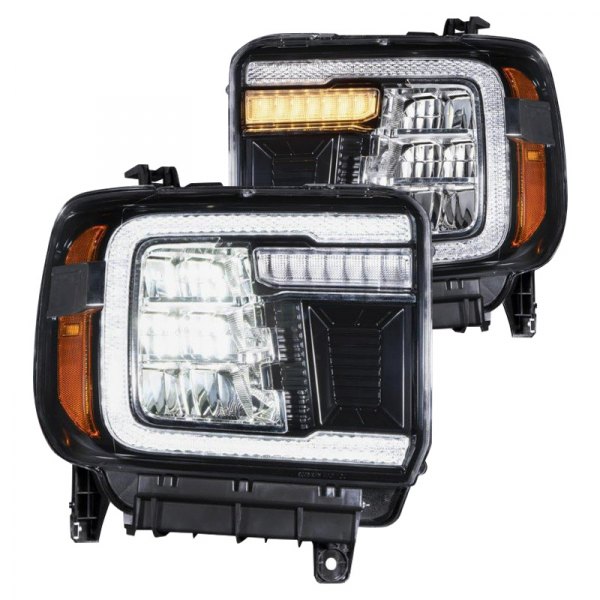 Form Lighting® - Black LED Headlights with DRL and Sequential Turn Signal