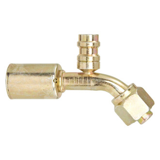 Four Seasons® - 45° Female Standard O-Ring A/C Fitting with Low Side R134a Service Port