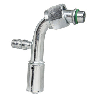 Four Seasons® - 90° Female Standard O-Ring Reduced A/C Fitting with R134a Service Port