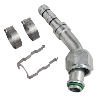 Four Seasons® - EZ Clip Steel 45° Female O-Ring Hose Repair Fitting Kit