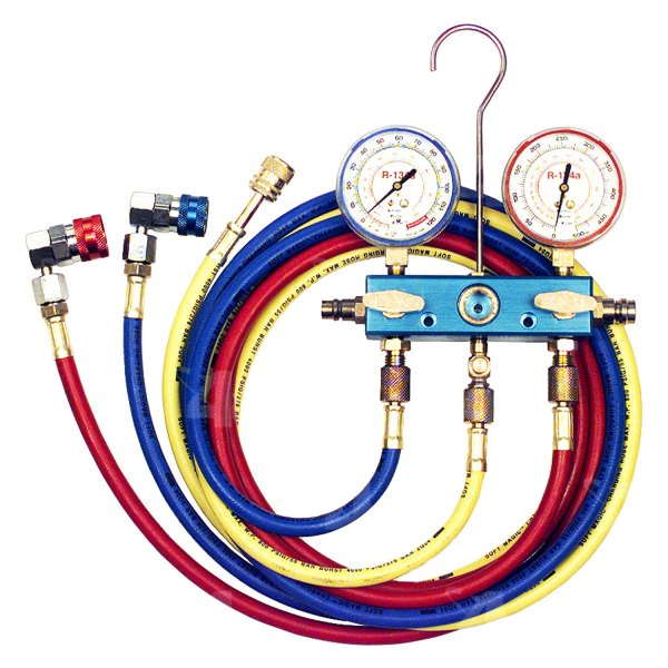 Four Seasons® - Aluminum R-134a Manifold Gauge Set with 72" Hoses and Quick Couplers