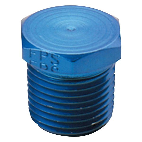 Fragola Performance Systems® - Blue 3/8" MPT Hex Pipe Plug