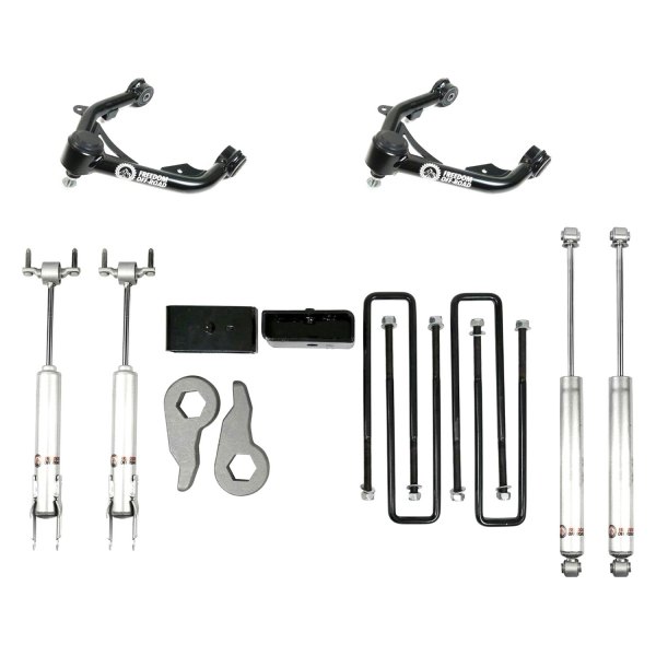 Freedom Off-Road® - Front and Rear Leveling Torsion Keys with Shocks and Control Arms