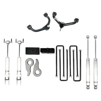 Freedom Off-Road® - 3" x 2" Front and Rear Leveling Torsion Keys with Shocks and Control Arms