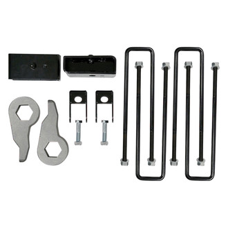 Freedom Off-Road® - 3" x 2" Front and Rear Leveling Torsion Keys with Leaf Spring Blocks