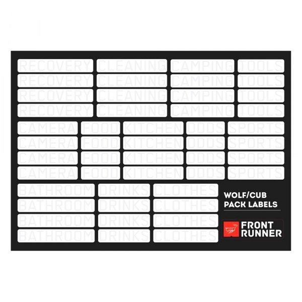 Front Runner Outfitters® - Wolf/Cub Pack Campsite Organizing Labels