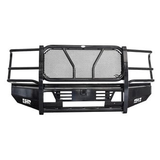 Frontier Truck Gear® - Pro Series Full Width Black Powder Coated Front HD Bumper with Full Grille Guard