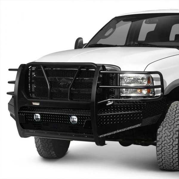 Frontier Truck Gear® - Full Width Front HD Black Bumper