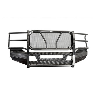 Frontier Truck Gear® - Original Series Full Width Black Powder Coated Front HD Bumper with Full Grille Guard