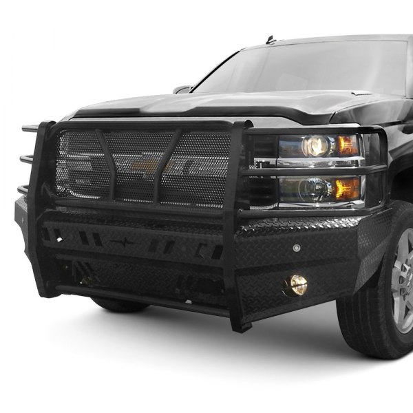 Frontier Truck Gear® - Full Width Front HD Black Bumper