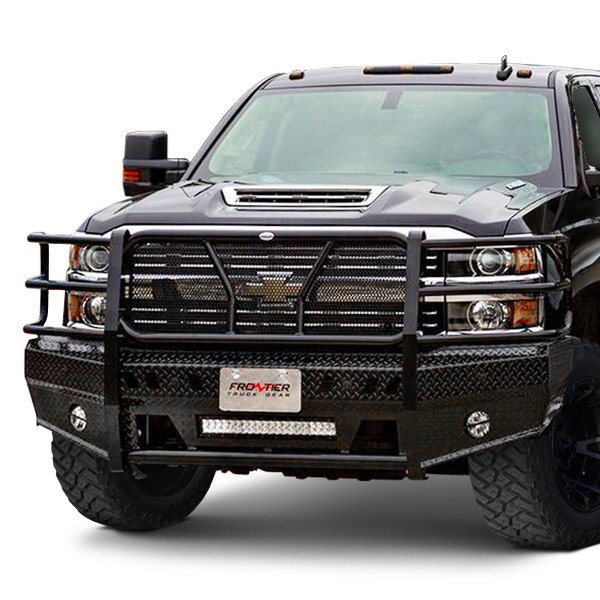 Frontier Truck Gear® - Full Width Front HD Black Bumper