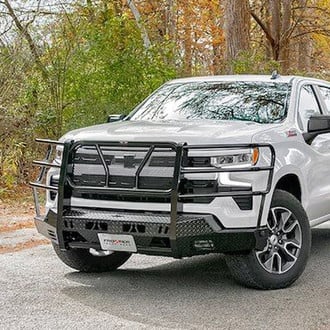 Frontier Truck Gear® - Full Width Front HD Bumper with Brush Guard