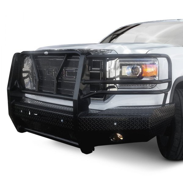 Frontier Truck Gear® - Full Width Front HD Black Bumper
