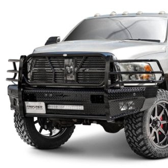 Frontier Truck Gear® - Full Width Front HD Bumper with Brush Guard