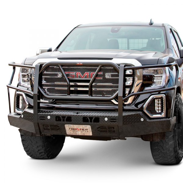 Frontier Truck Gear® - Full Width Front HD Black Powder Coated Bumper
