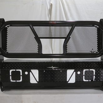 Frontier Truck Gear® - Full Width Front HD Bumper with Brush Guard