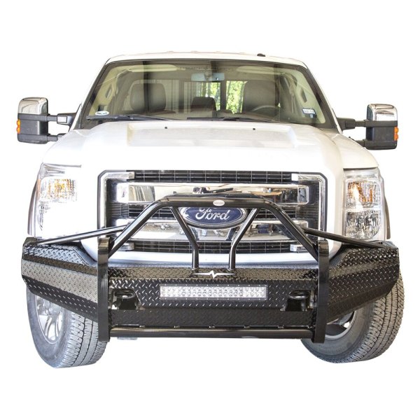 Frontier Truck Gear® - Xtreme Series Full Width Front HD Black Powder Coated Bumper