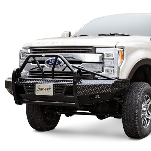 Frontier Truck Gear® - Xtreme Series Full Width Front HD Black Powder Coated Bumper