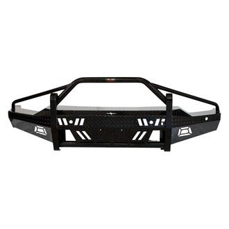 Frontier Truck Gear® - Xtreme Series Full Width Black Powder Coated Front HD Bumper with Pre-Runner Guard