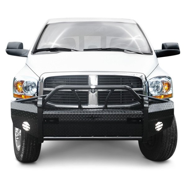 Frontier Truck Gear® - Xtreme Series Full Width Front HD Black Powder Coated Bumper