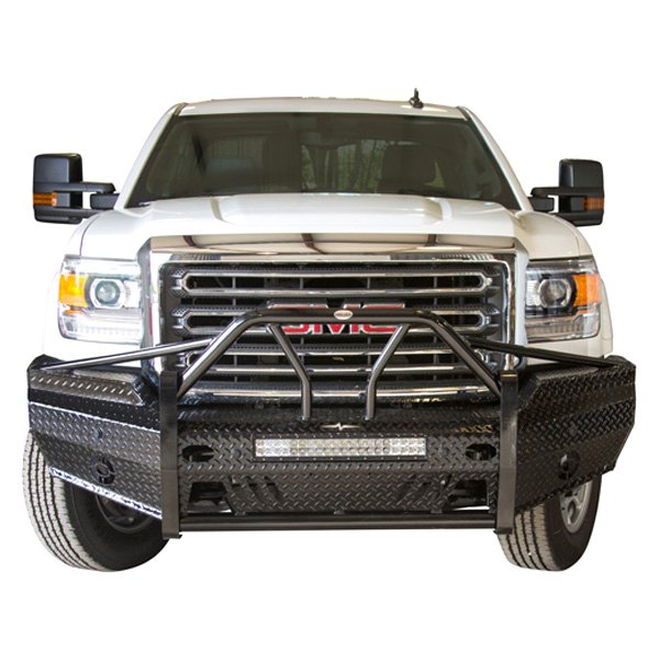 Frontier Truck Gear® - Xtreme Series Full Width Front HD Black Powder Coated Bumper