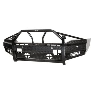 Frontier Truck Gear® - Xtreme Series Full Width Black Powder Coated Front HD Bumper with Pre-Runner Guard