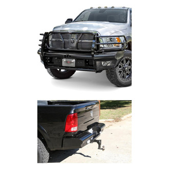 Frontier Truck Gear® - 2-Pc Commercial Series Full Width Front HD Bumper Kit