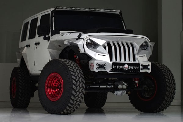 FUEL® D100 BEADLOCK ZEPHYR Wheels - Candy Red Rims