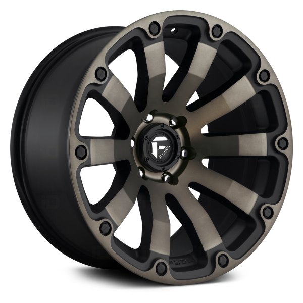 FUEL® - D636 DIESEL 1PC Matte Black with Machined Face and Double Dark Tint