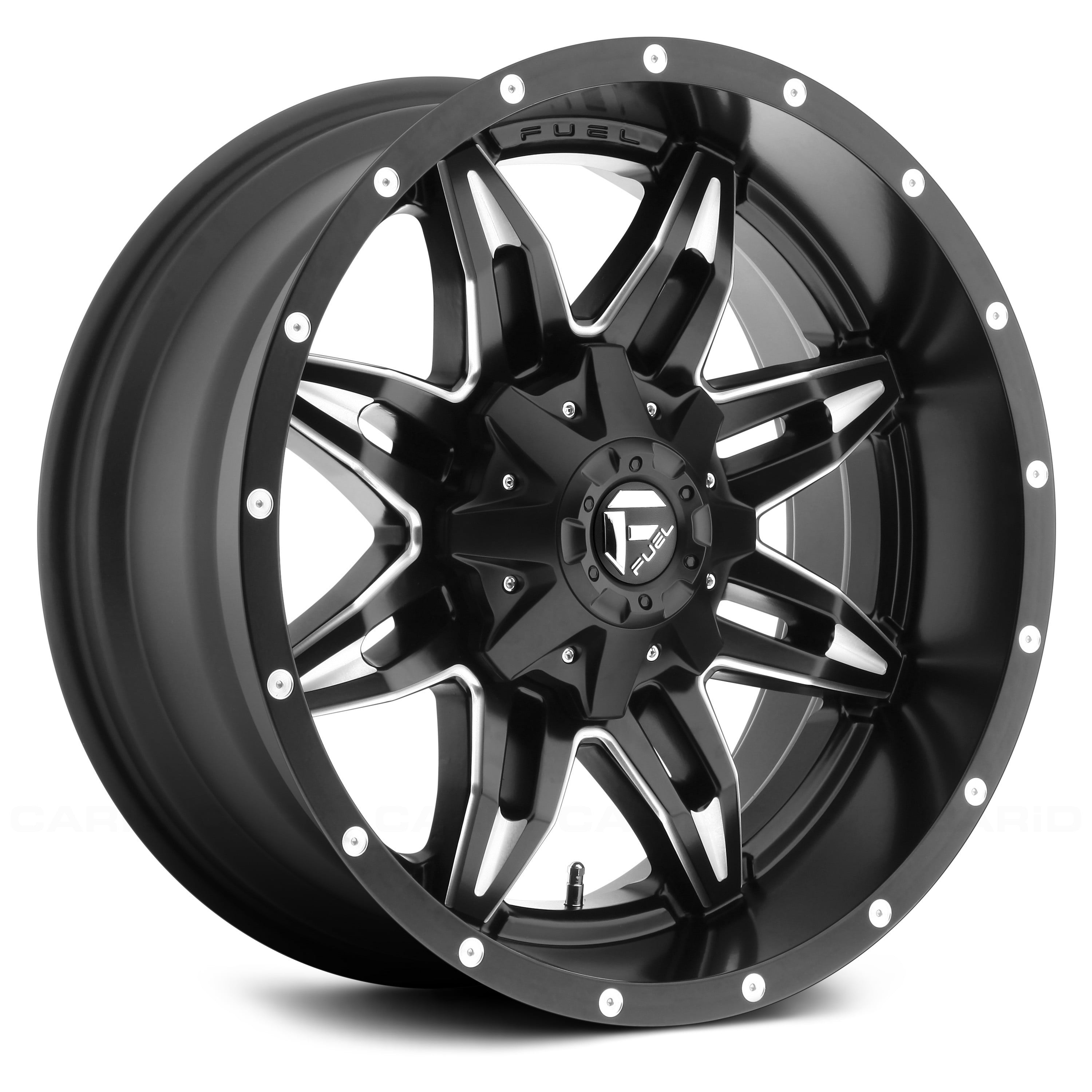 FUEL® D567 LETHAL DEEP LIP Wheels - Matte Black with Milled