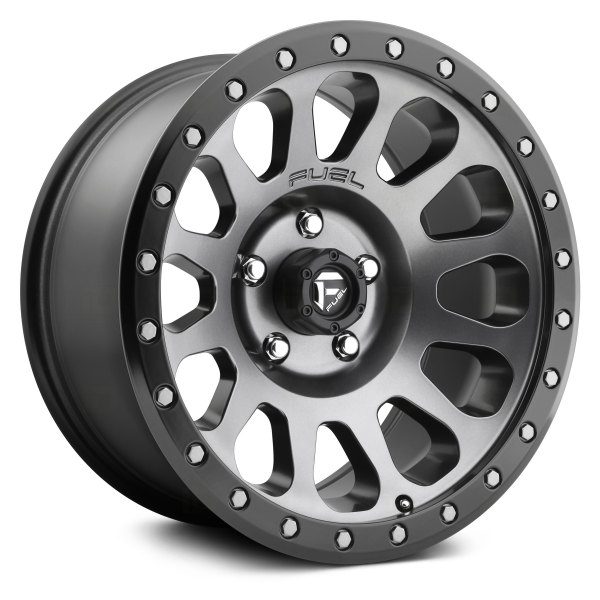 FUEL® - D601 VECTOR 1PC Matte Black with Gunmetal Face and Bead Ring