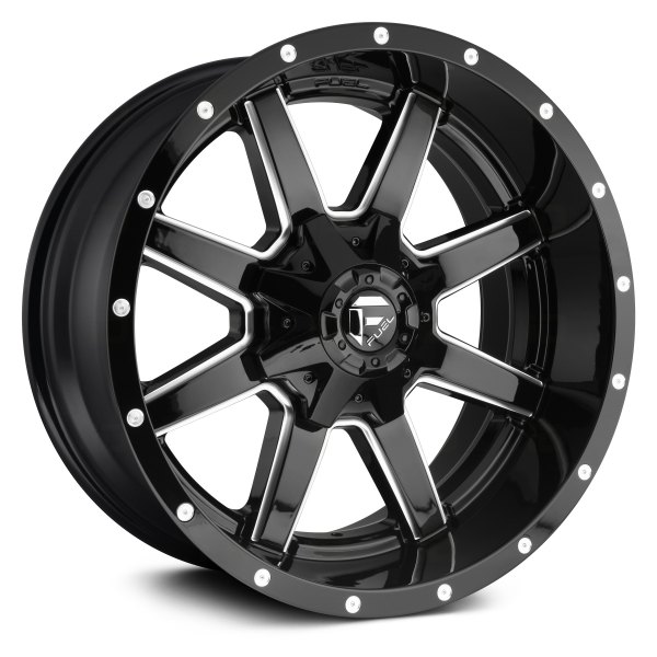 FUEL® - D610 MAVERICK 1PC Gloss Black with Milled Accents