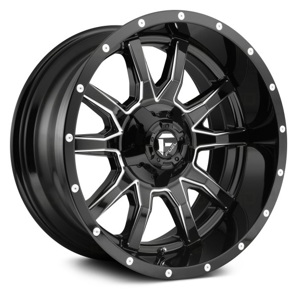 FUEL® - D627 VANDAL 1PC Gloss Black with Milled Accents