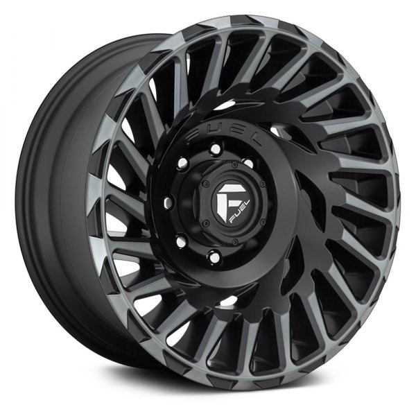 FUEL® - D683 CYCLONE 1PC Matte Black with Machined Face and Double Dark Tint