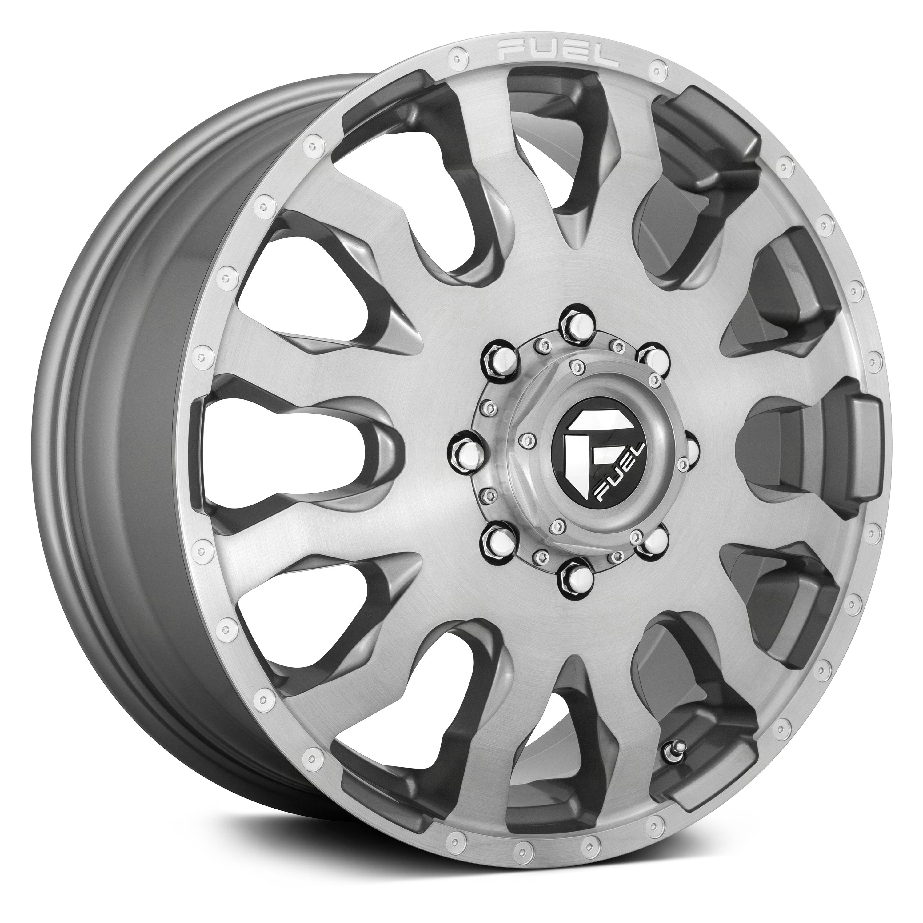 FUEL® D693 DUALLY BLITZ 1PC Wheels Platinum Rims D69320829345
