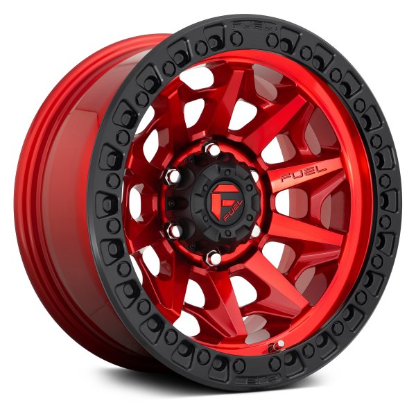 FUEL® - D695 COVERT 1PC Candy Red with Matte Black Ring