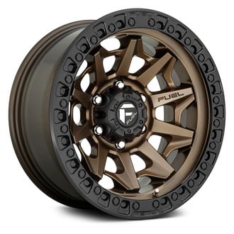 FUEL® D696 COVERT Wheels - Bronze Center with Black Lip Rims