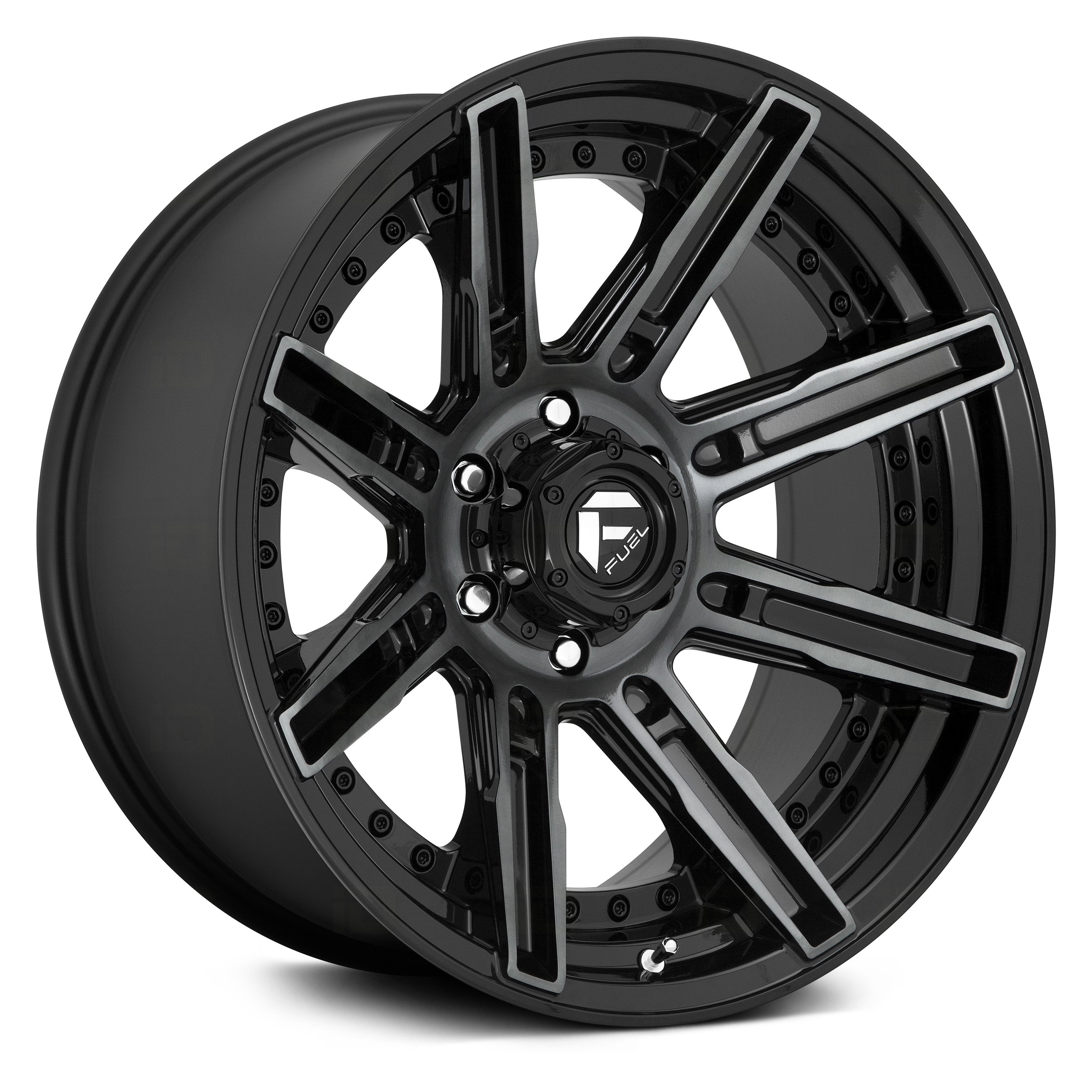 FUEL® D708 ROGUE Wheels - Gloss Black with Machined Face and Double ...
