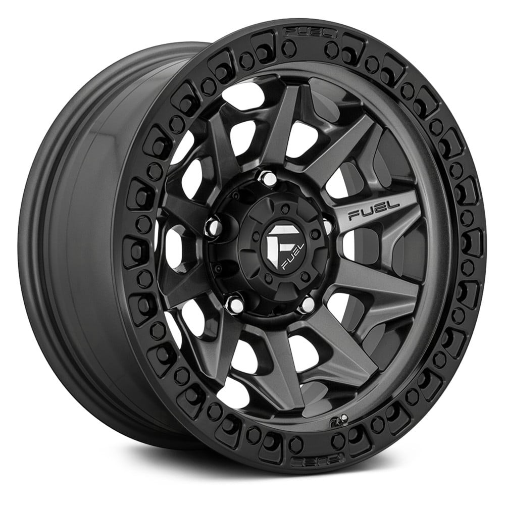 FUEL® D716 COVERT Wheels - Matte Anthracite Center with Black Ring