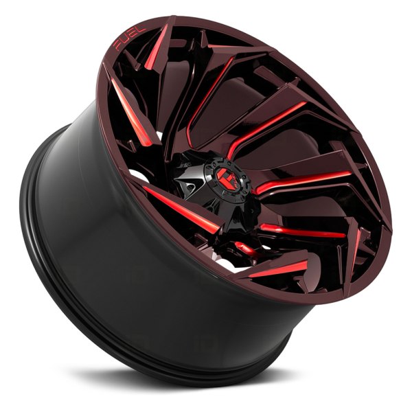 梅雨ブギィD7 FUEL® D755 REACTION Wheels - Gloss Black with Candy