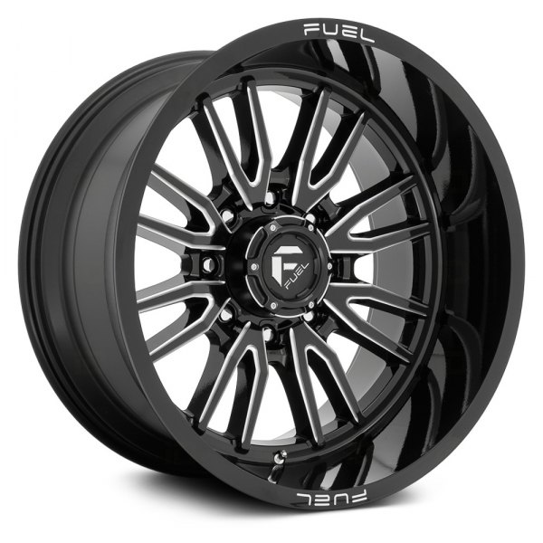 FUEL® - D761 CLASH 8 1PC Gloss Black with Milled Accents